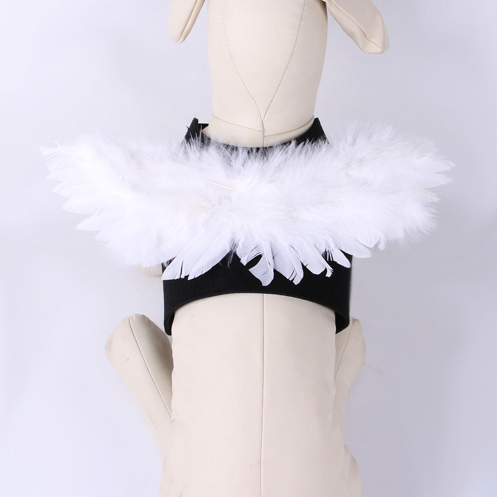 Angel Wings Dog Costume – Felt Chest-Back Wings – alternate view 4