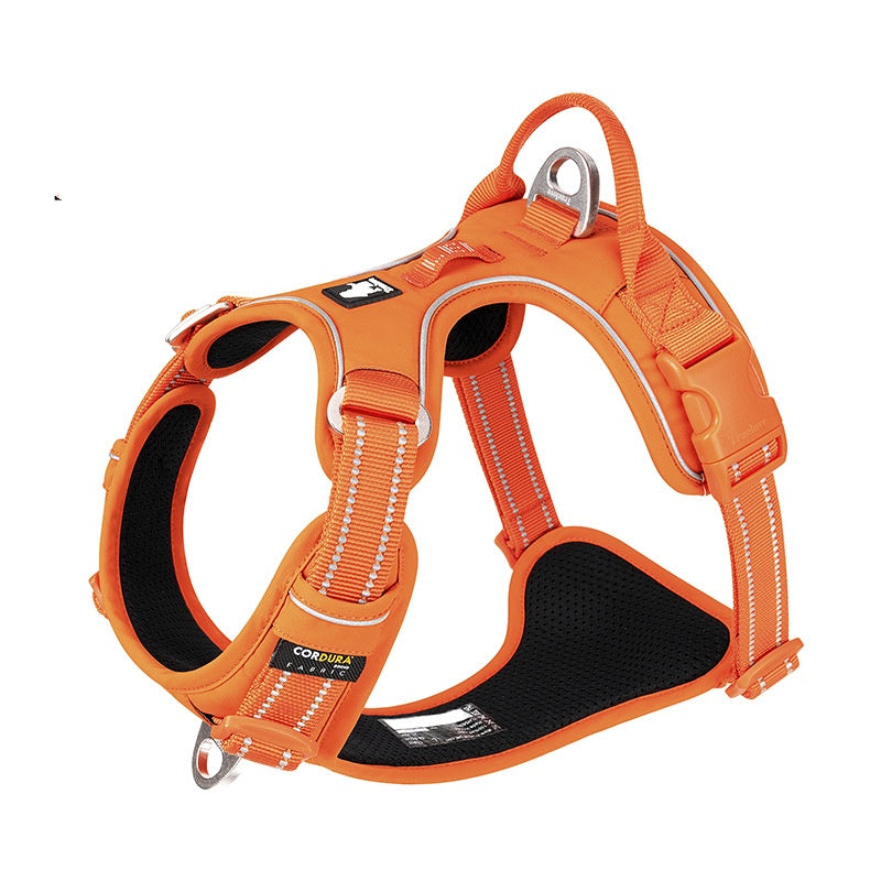 Nylon Dog Chest Strap Harness Orange Purple – photo 2 of 10