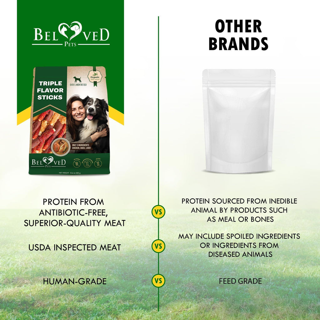 Rawhide Treats for Dogs Duck and Chicken Triple-Flavor Twists – photo 5 of 8