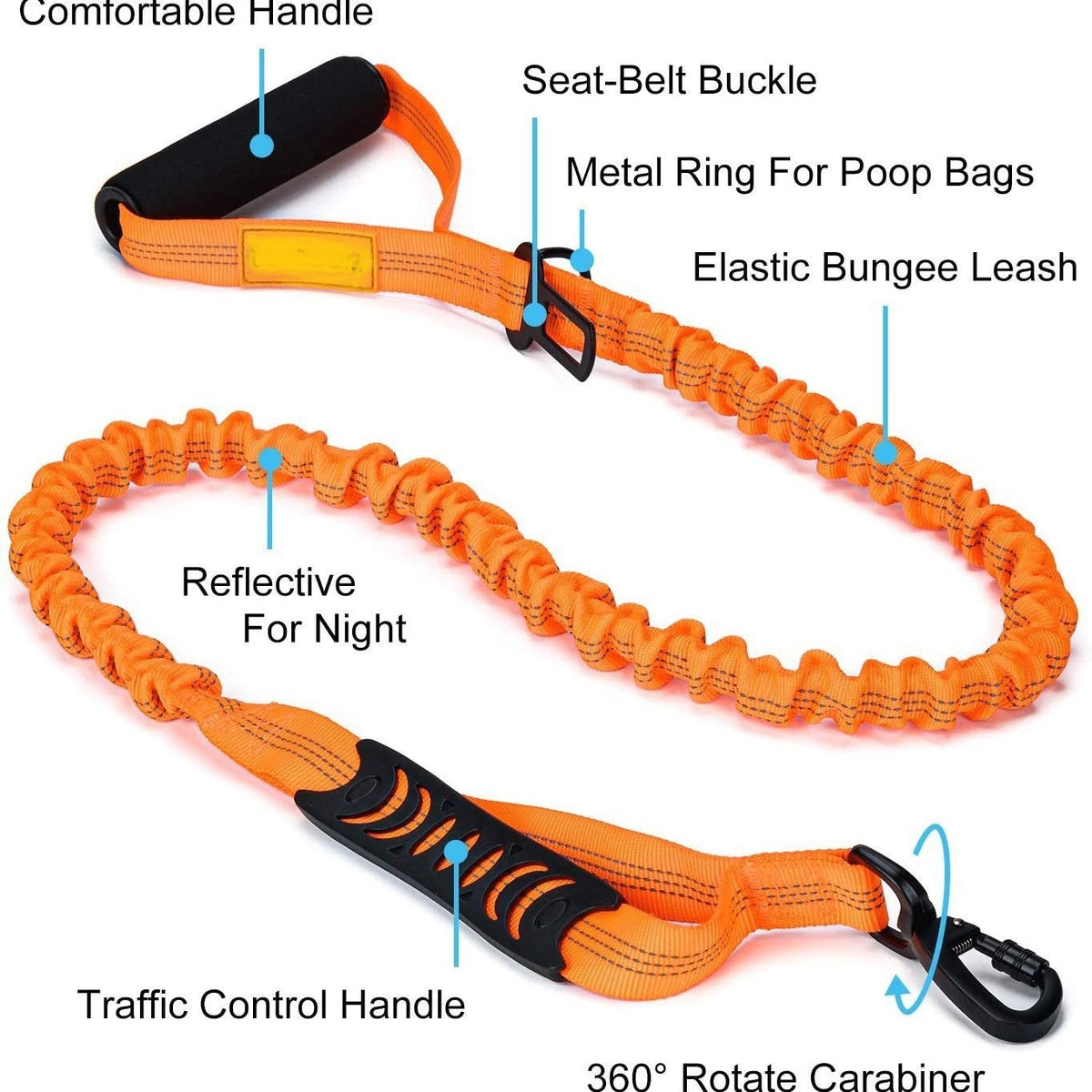Reflective Dog Leash – Small & Medium Dogs – alternate view 3