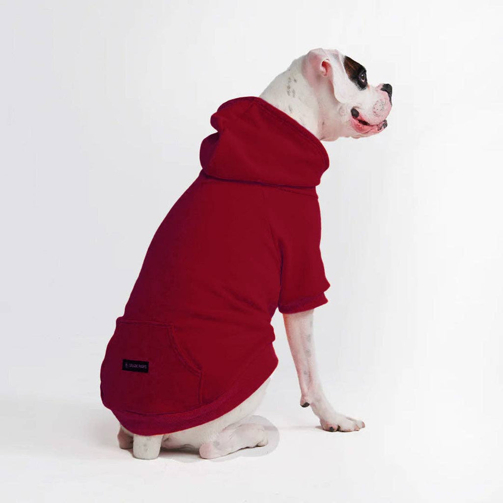 Essential Dog Hoodie - Burgundy – alternate view 6