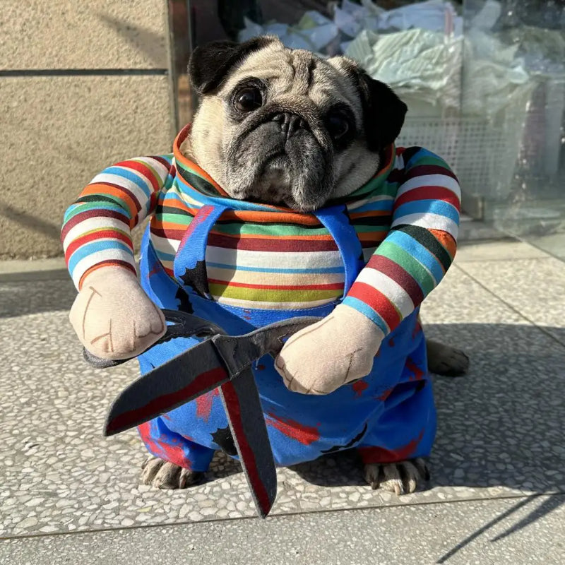 Scissor Hands Dog Costume – Halloween – alternate view 2