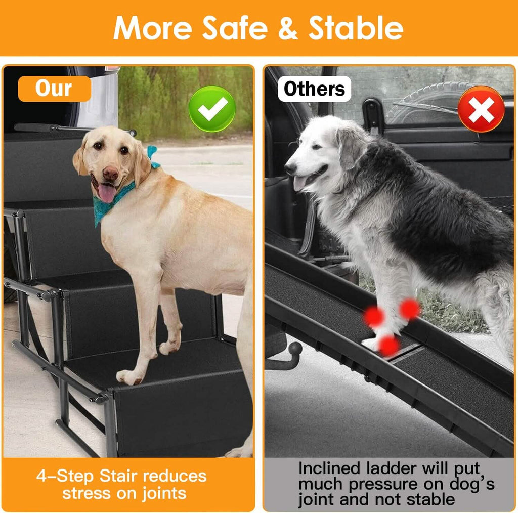 Foldable Dog Ramp 4-Step Collapsible Non-Slip Stairs – photo 6 of 14