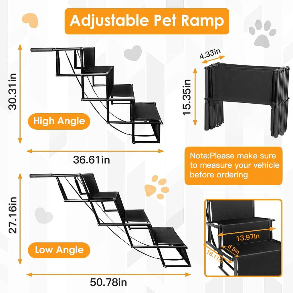 Foldable Dog Ramp 4-Step Collapsible Non-Slip Stairs – photo 5 of 14