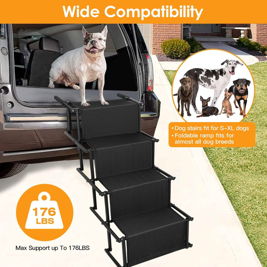 Foldable Dog Ramp 4-Step Collapsible Non-Slip Stairs – photo 10 of 14