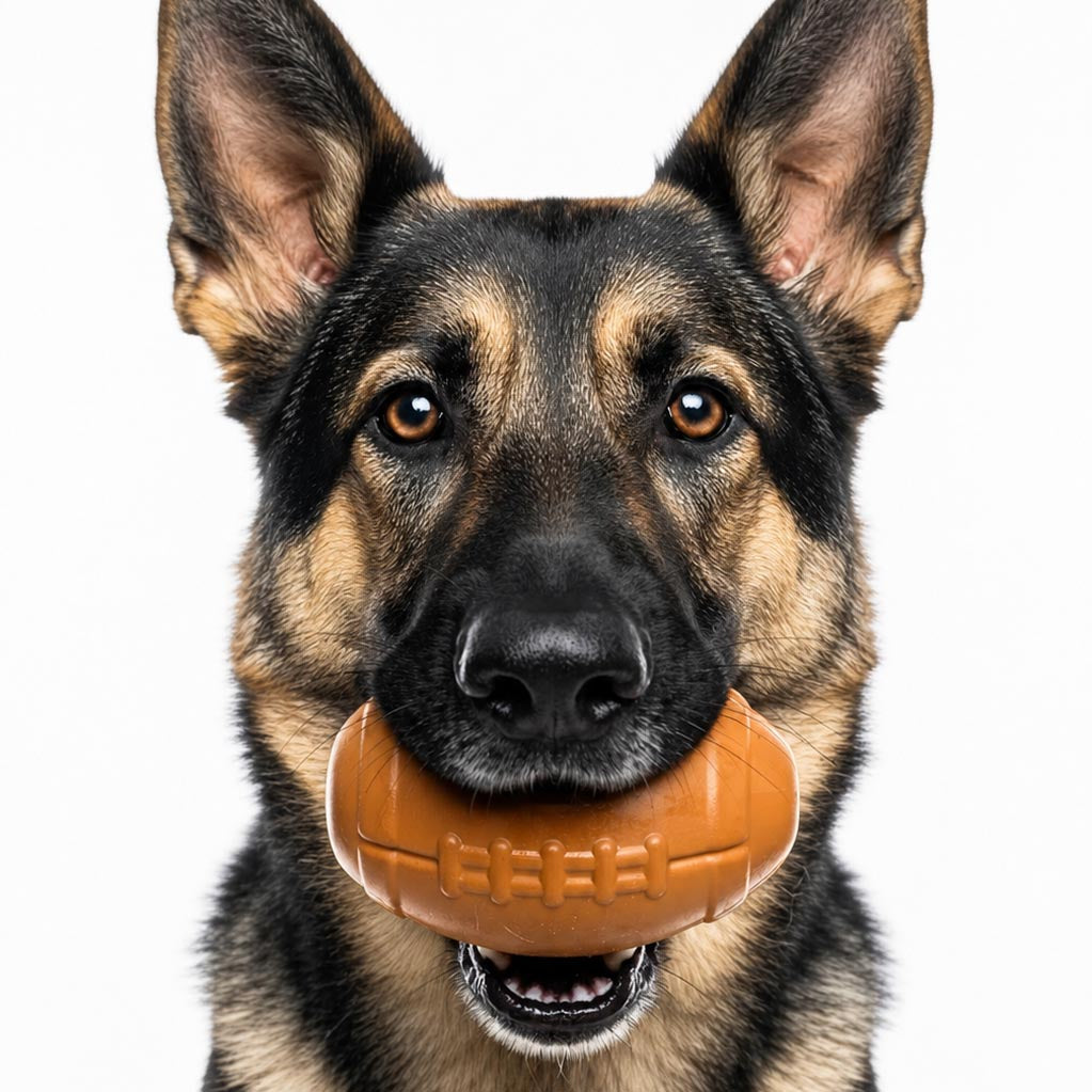 Football Dog Chew Toy & Treat Dispenser – USA Made – alternate view 3