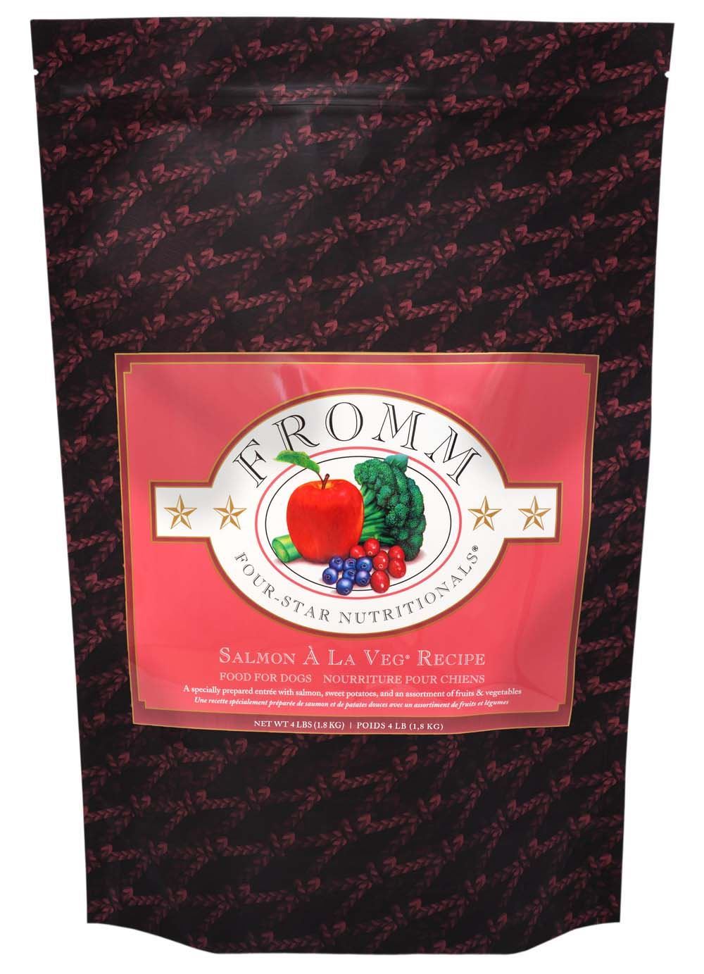 Fromm Four-Star Salmon À La Veg Dry Dog Food – All Life Stages – front view