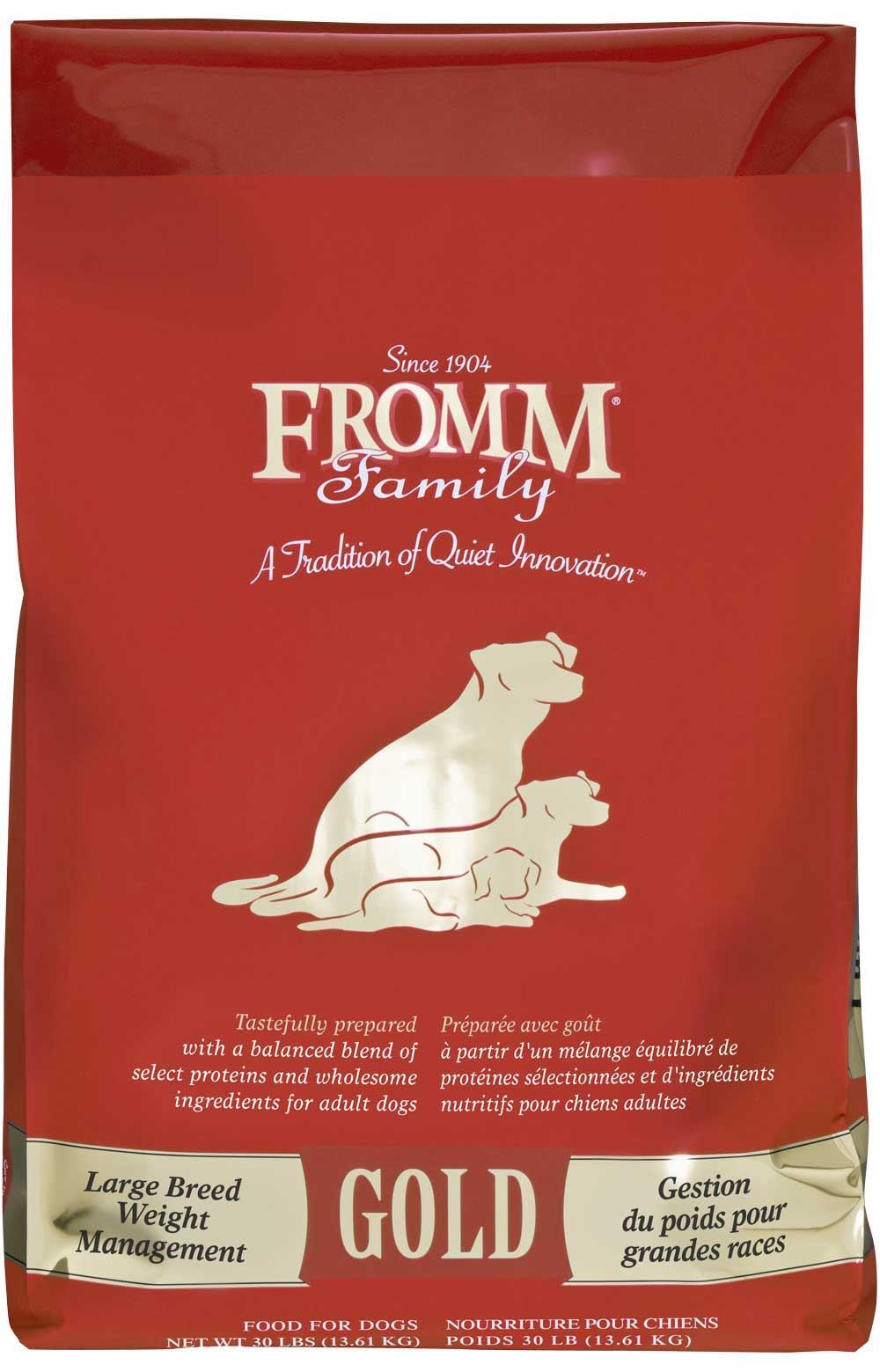 Fromm Gold Large Breed Weight Management Turkey Dry Dog Food – 30lb – front view