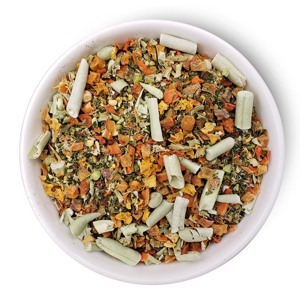 Fruit  Veggie Dog Food Topper  Base Mix, back view