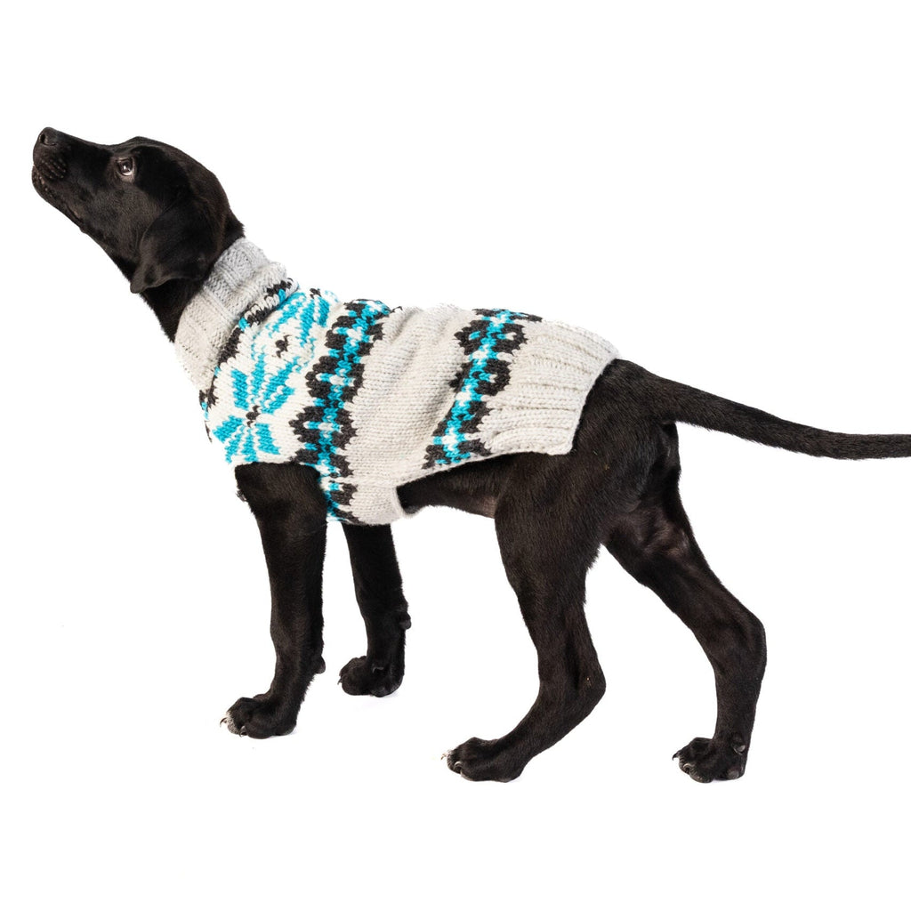 Frost Dog Sweater 100 Percent Wool Arctic Blues – photo 4 of 4