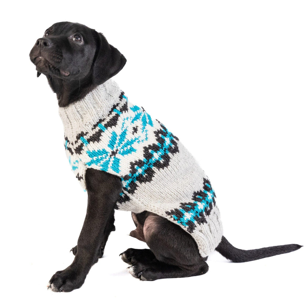 Frost Dog Sweater 100 Percent Wool Arctic Blues – photo 1 of 4