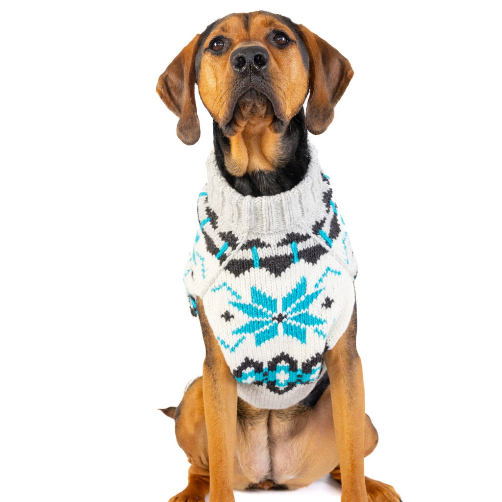Frost Dog Sweater 100 Percent Wool Arctic Blues – photo 3 of 4