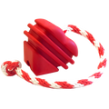 SodaPup Heart on a String red rubber tug dog toy – photo 1 of 10