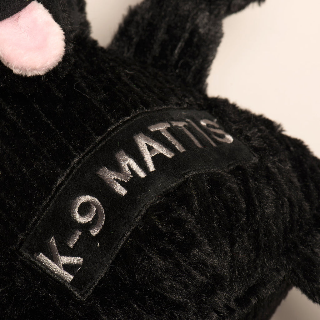 HuggleCause Project K-9 Hero K-9 Mattis Knottie Plush Dog Toy Large, side view