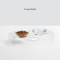 Hiddin Small Glass Bowl Feeder – Lucite Stand – alternate view 5
