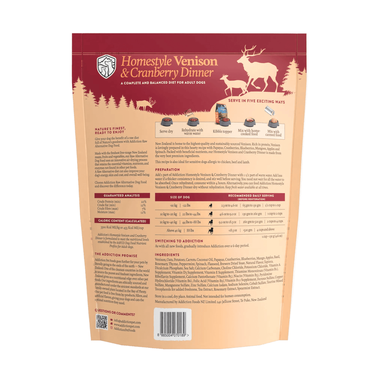 Homestyle Venison & Cranberry Dinner Air-Dried Dog Food – alternate view 9
