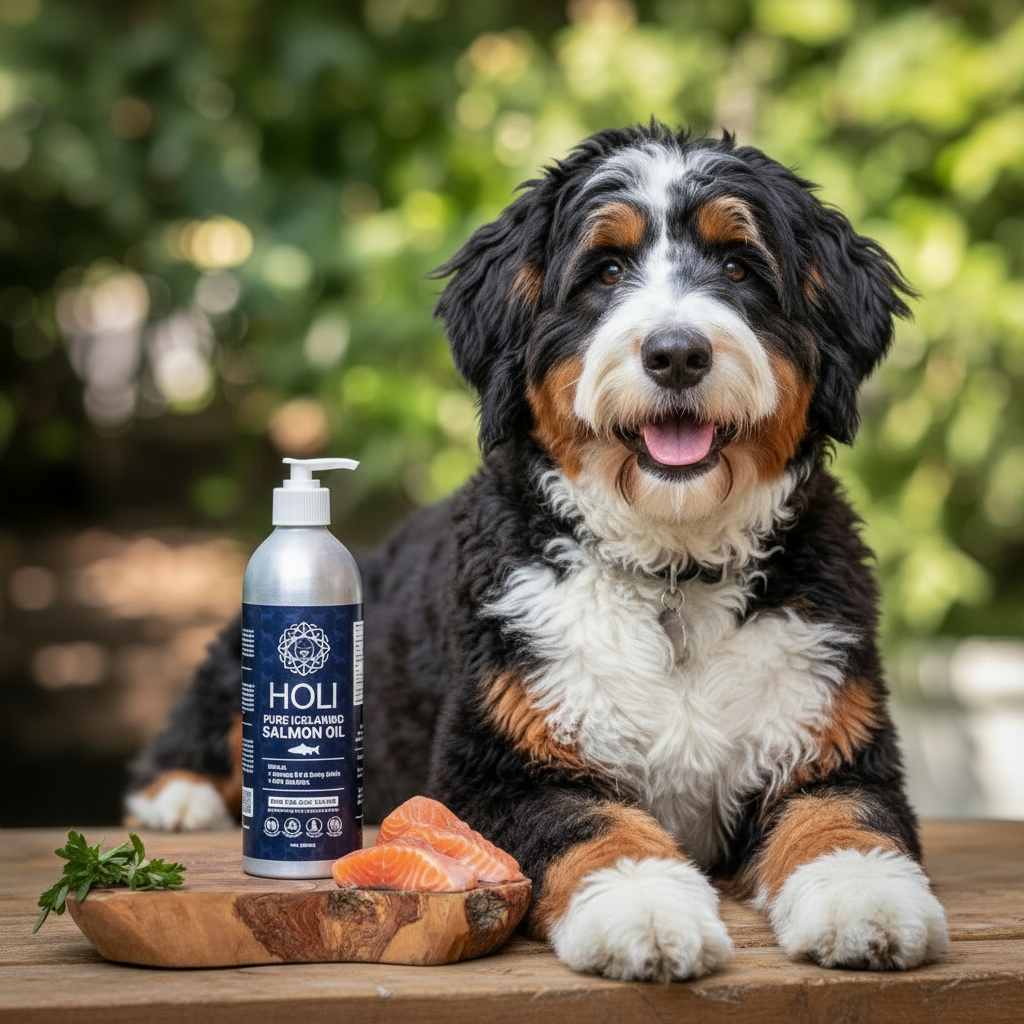 HOLI extra virgin Icelandic salmon oil bottle for dogs – photo 4 of 7