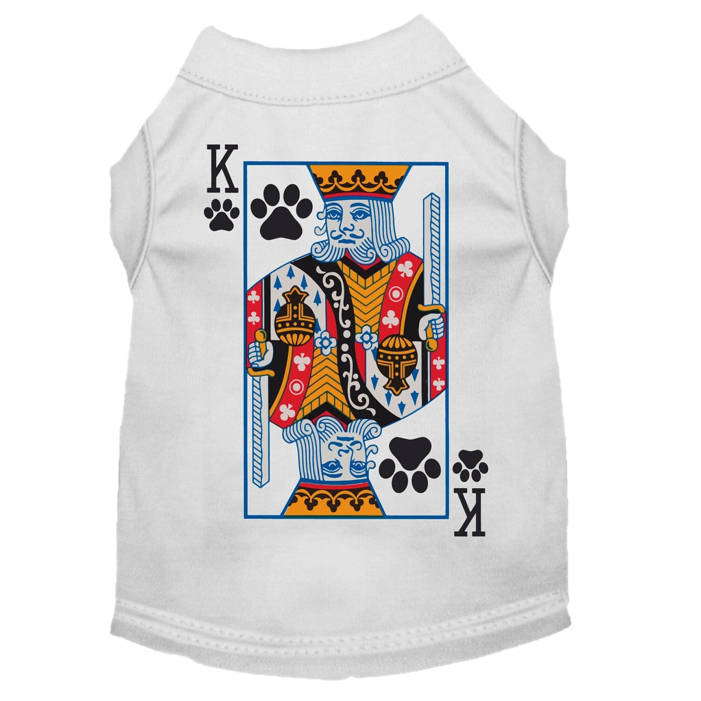 "King of Clubs" Halloween Dog Shirt – front view