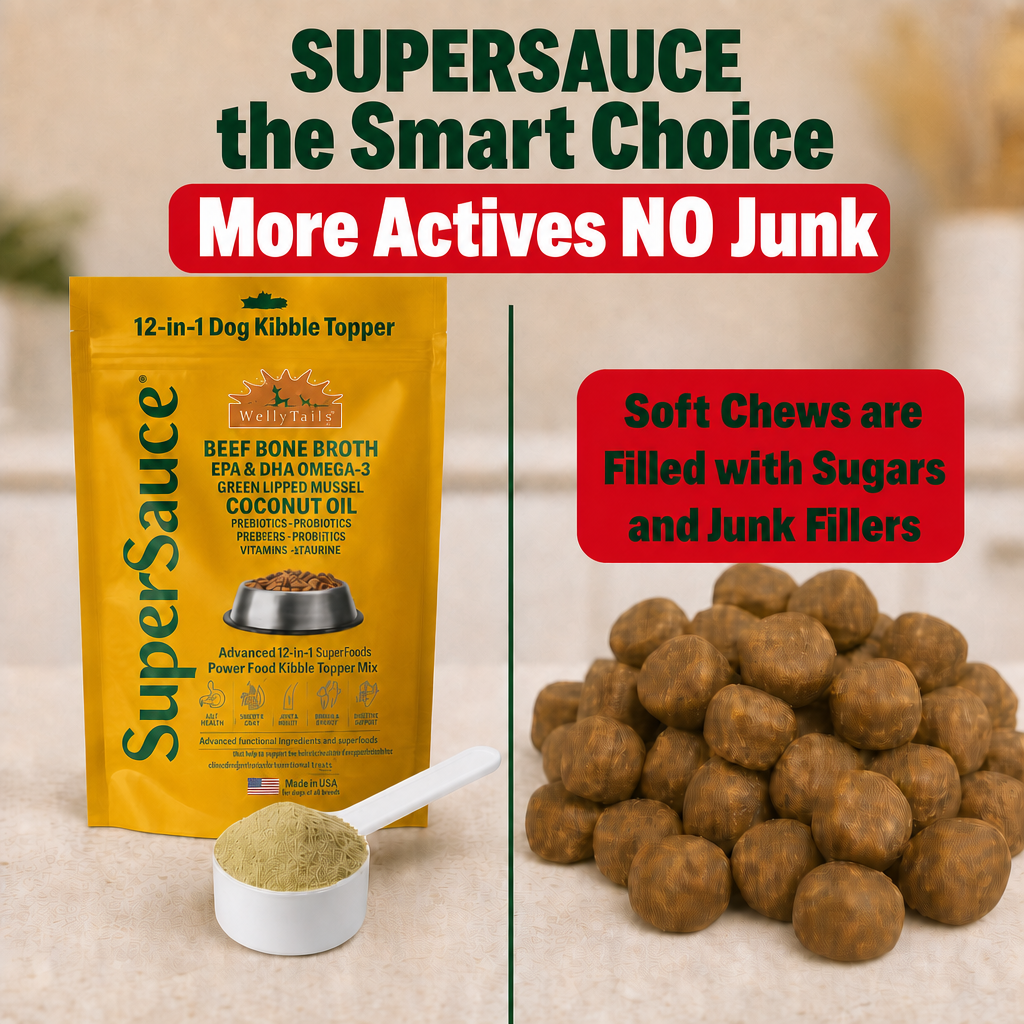 SuperSauce 12-In-1 Multifunctional Probiotic Kibble Topper Powder for Dogs — 60 Scoops, 12.7 oz. (360g) – alternate view 12