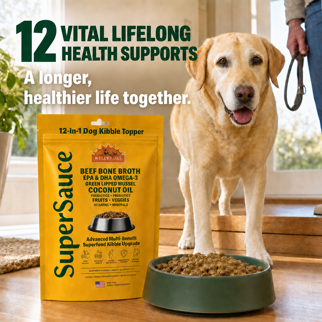 SuperSauce 12-In-1 Multifunctional Probiotic Kibble Topper Powder for Dogs — 60 Scoops, 12.7 oz. (360g) – alternate view 7