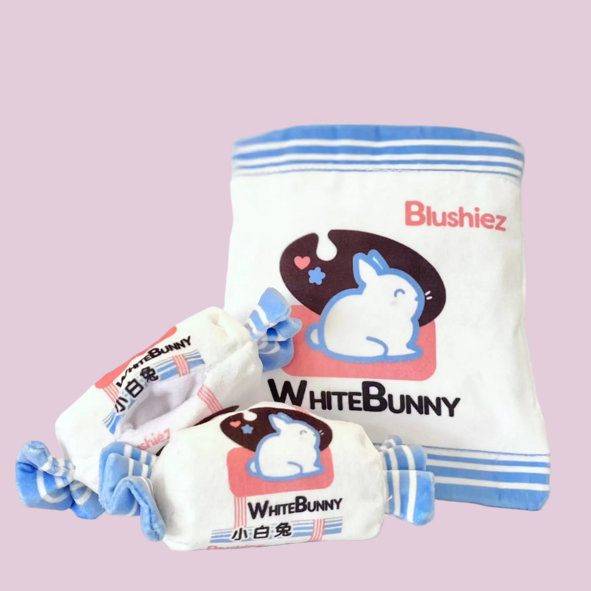 Blushiez White Bunny Candy Interactive Nosework Dog Toy 3 Piece – photo 1 of 4