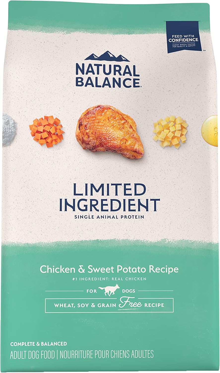 Natural Balance Chicken & Sweet Potato Dog Food – front view