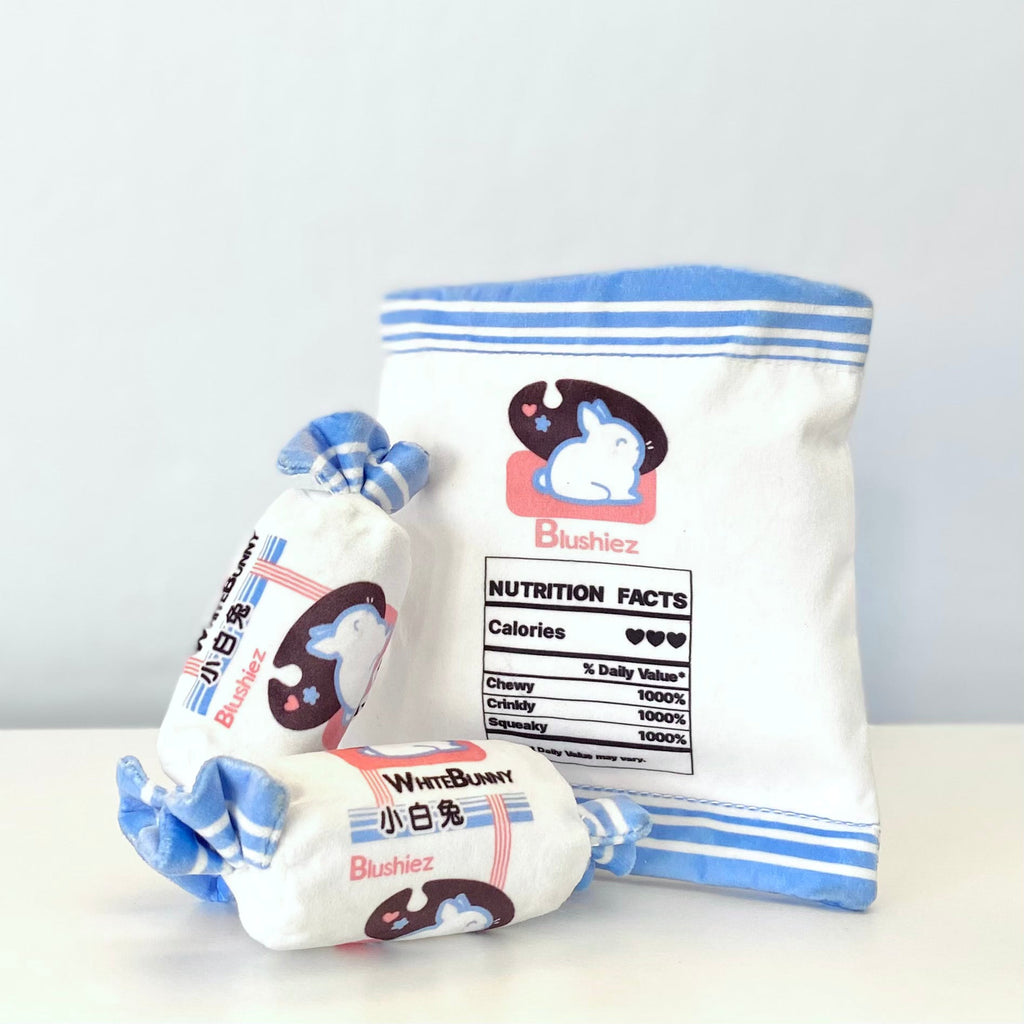 Blushiez White Bunny Candy Interactive Nosework Dog Toy 3 Piece – photo 4 of 4