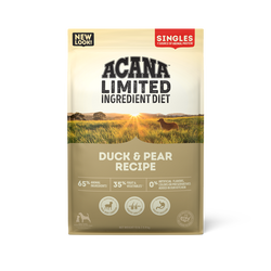 Acana Adult Duck and Pear Singles Limited Ingredient Diet Dog Food – front view