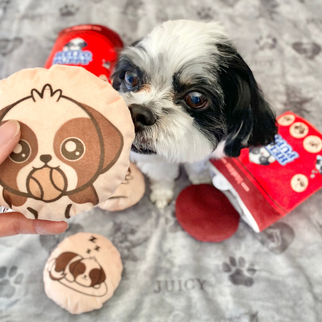 Blushiez Hello Puppy Dog Toy Set 4 Piece Biscuit Box – photo 8 of 9
