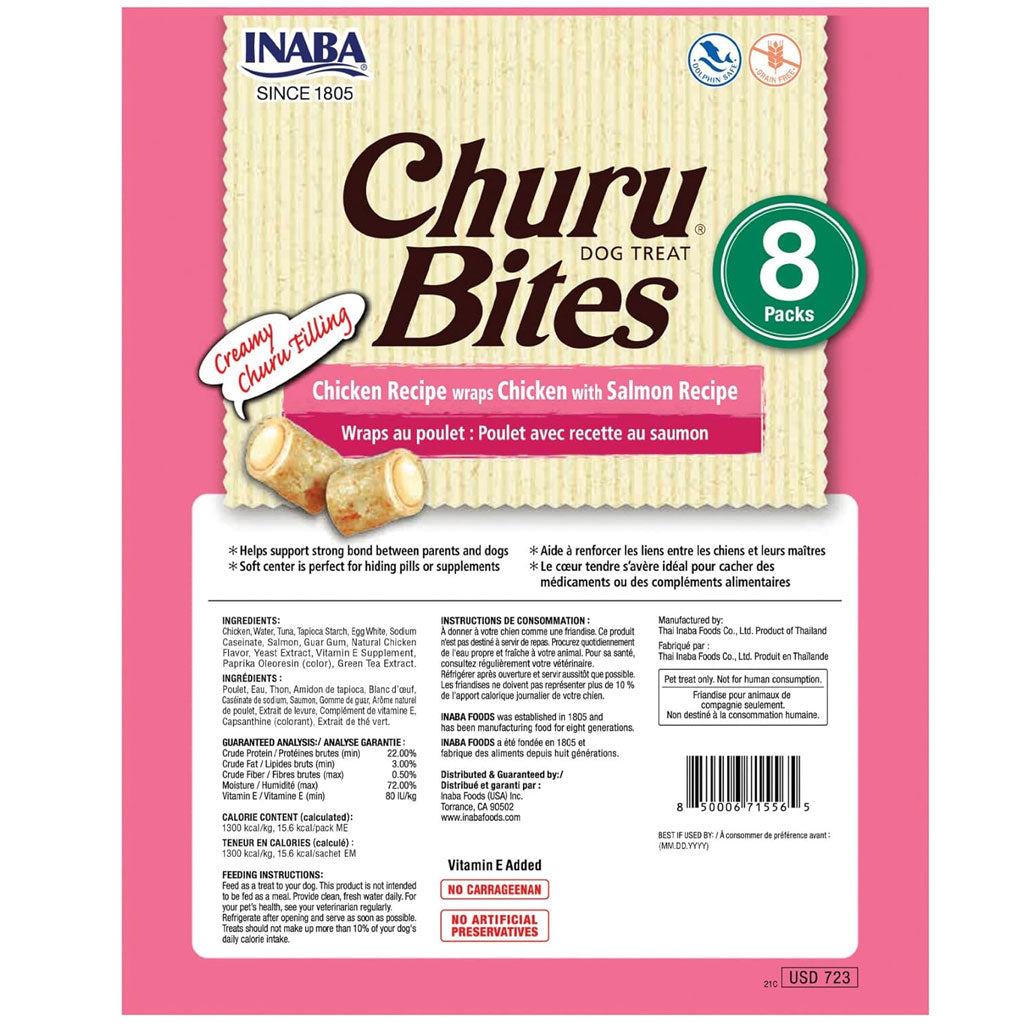 Inaba Churu Bites Chicken Wraps with Salmon Dog Treats – photo 2 of 7