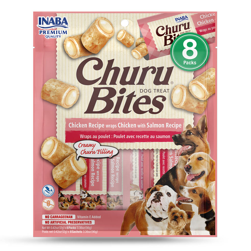 Inaba Churu Bites Chicken Wraps with Salmon Dog Treats – photo 1 of 7