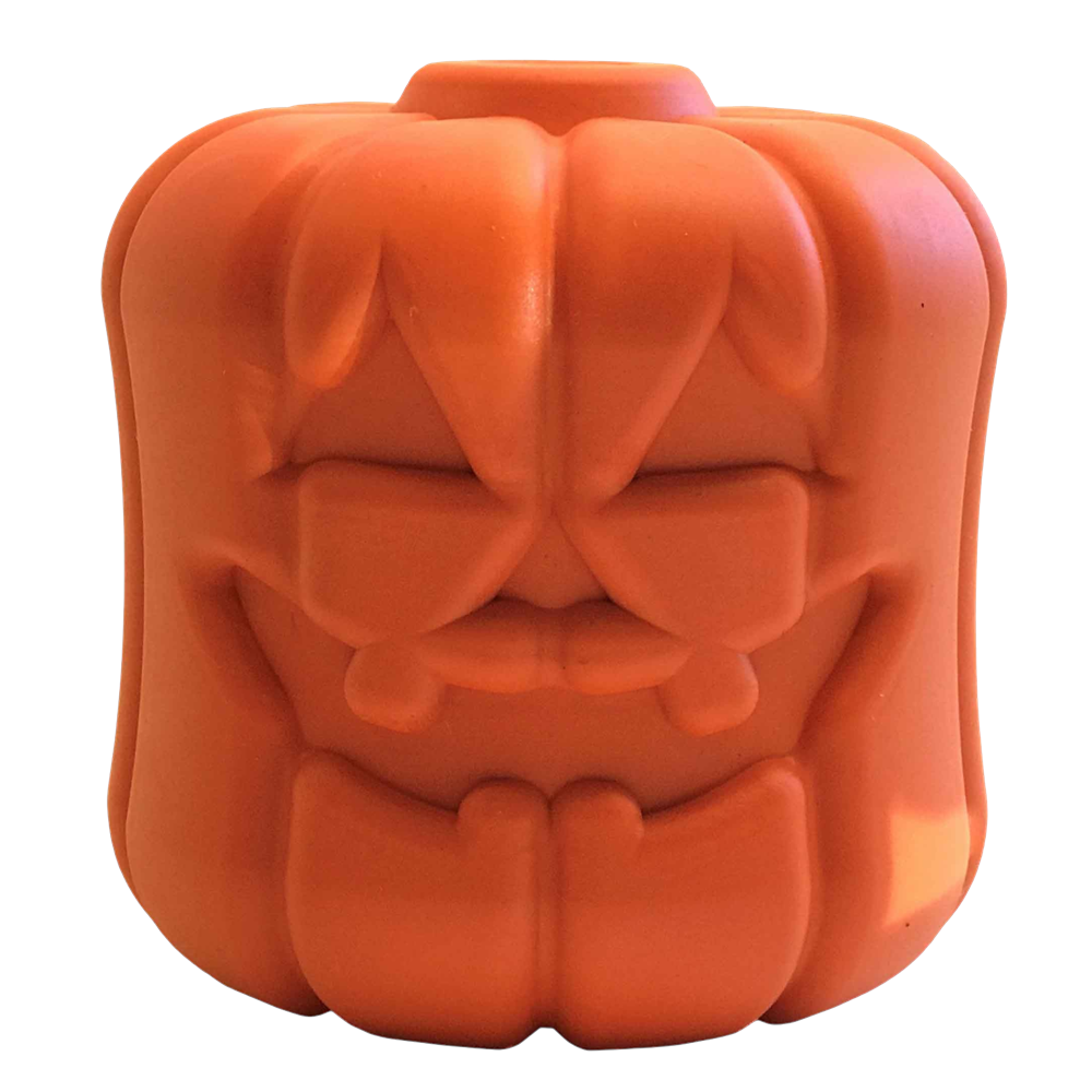 Jack O Lantern Halloween Dog Chew Toy – Large Dogs, USA Made – front view