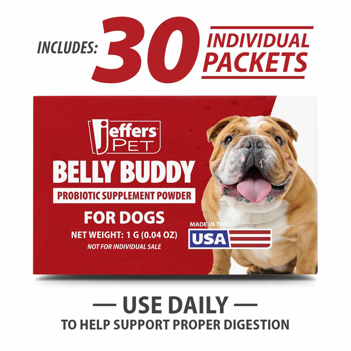 Jeffers Belly Buddy probiotic supplement packets for dogs – photo 2 of 8