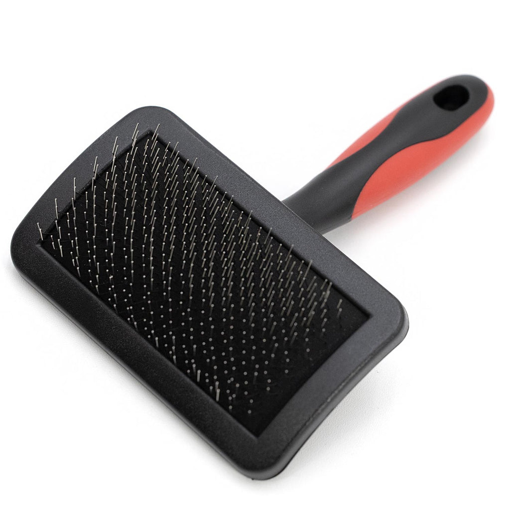 Dual Level Pin Slicker Pet Grooming Brush – Universal – front view