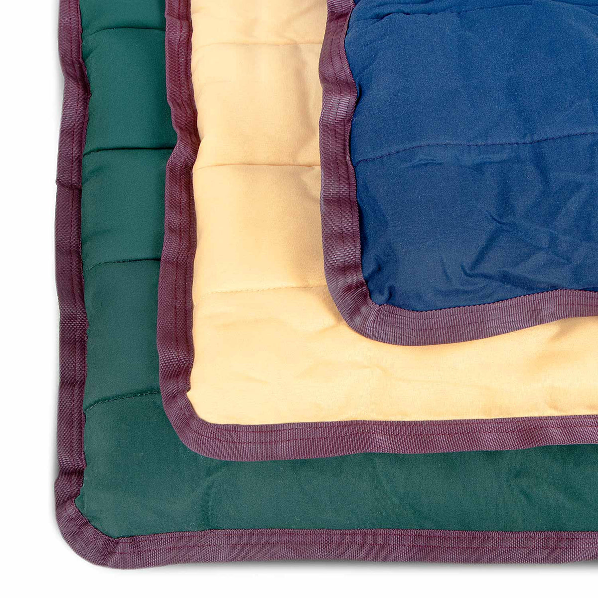 Jeffers dog pillow bed in a cozy home setting