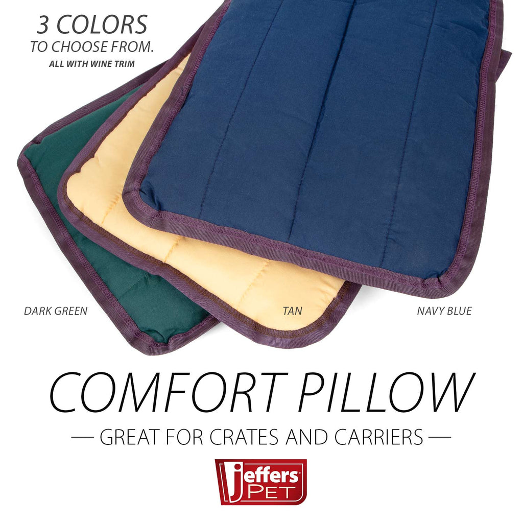 Jeffers dog pillow bed in a cozy home setting