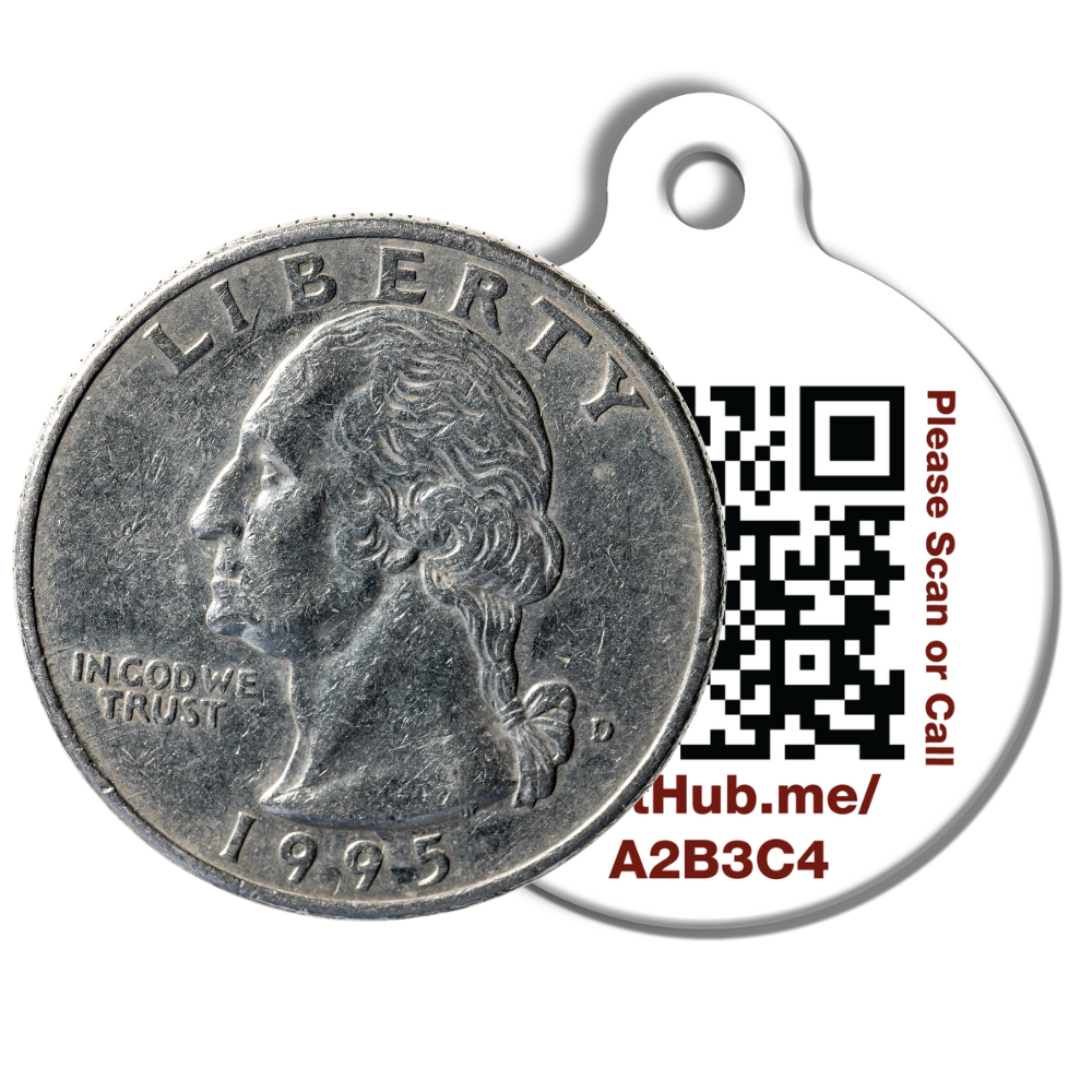 PetHub QR Pet ID Tag – Classic Aluminum – alternate view 4
