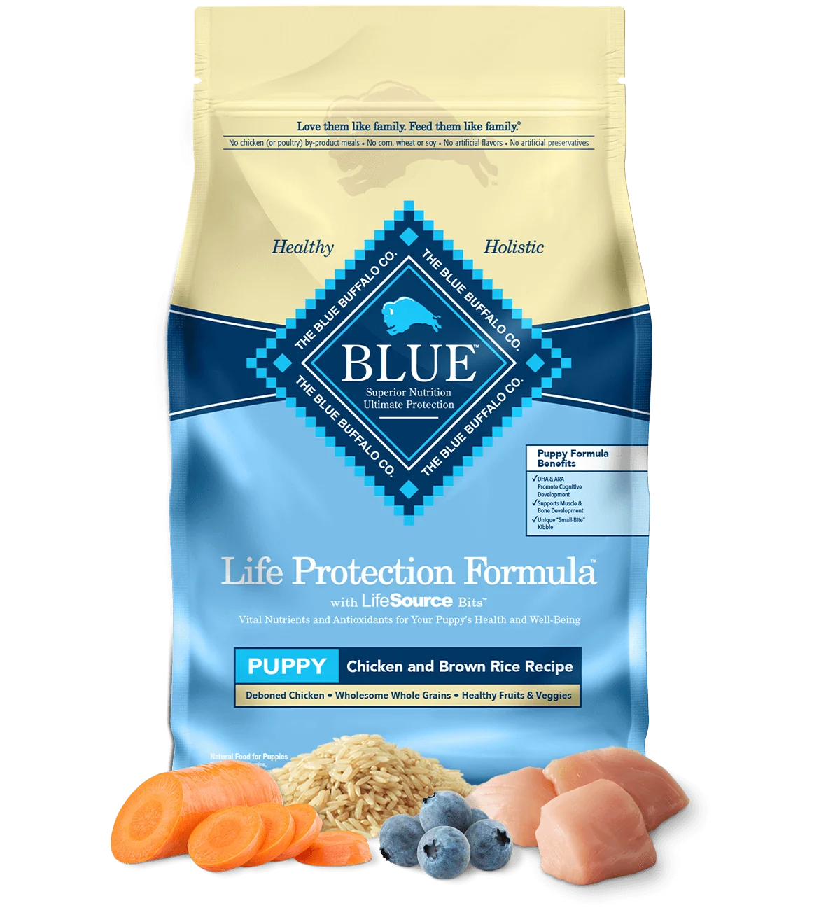 Blue Buffalo Puppy Chicken and Brown Rice Dry Dog Food – alternate view 2