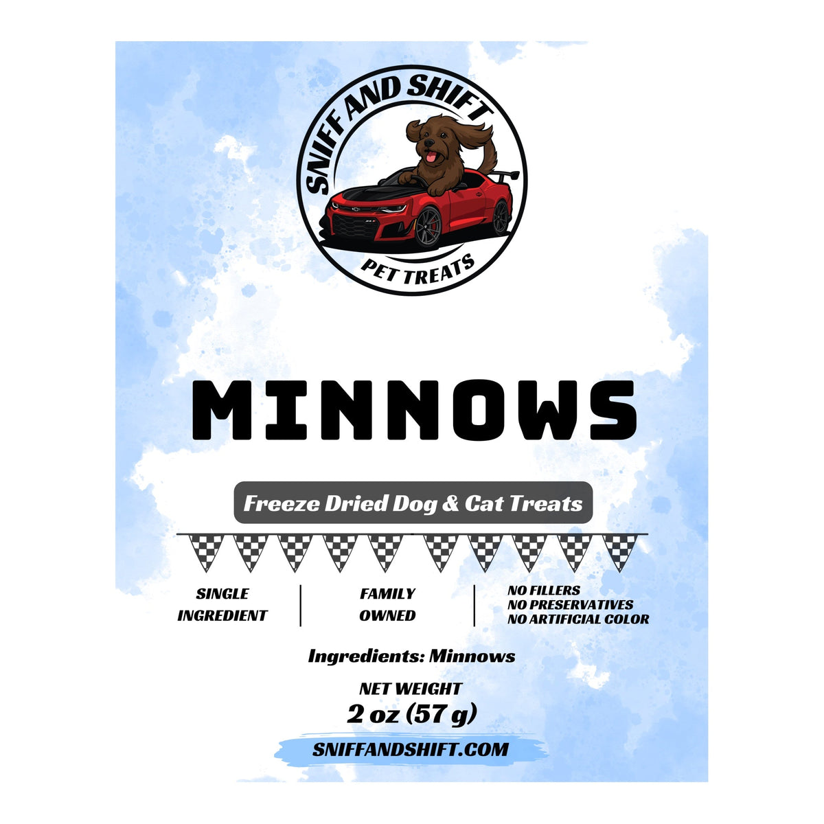 Freeze-Dried Minnows for Dogs  Cats Whole Fish