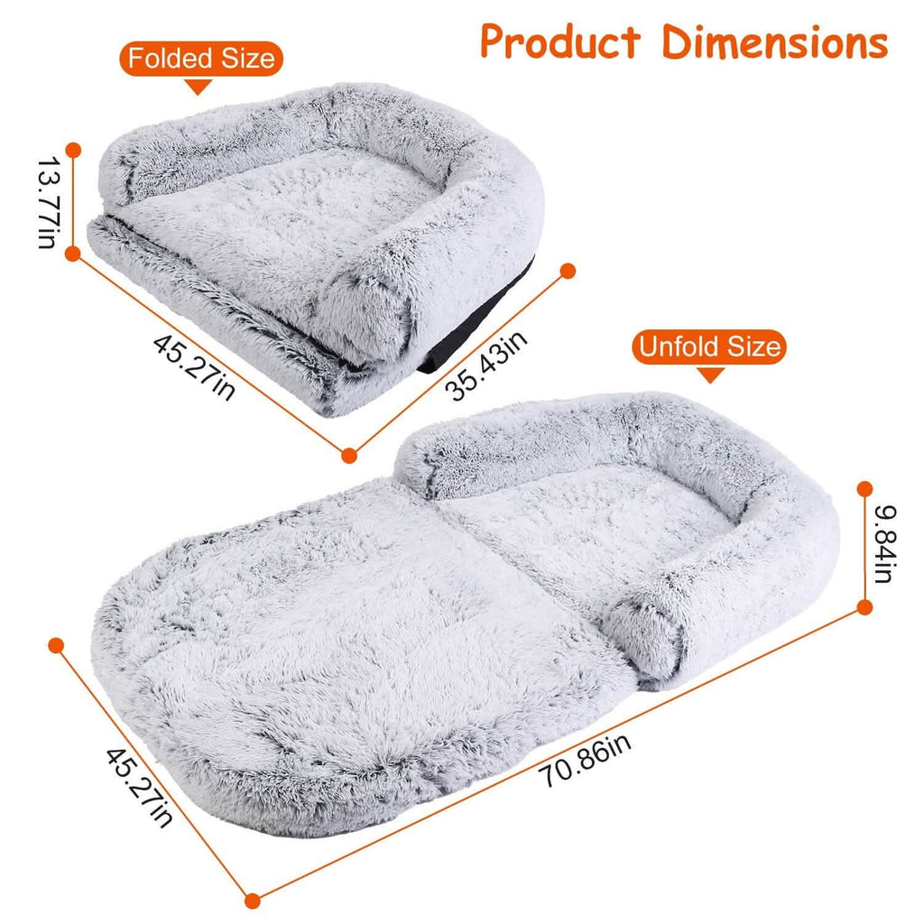 Human-Sized Dog Bed Napping Bed with Washable Zipped Cover – photo 11 of 13