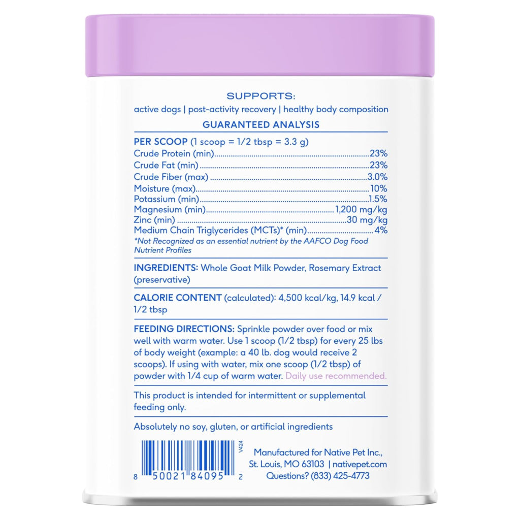 Native Pet Goat Milk Powder Meal Topper for Dogs – photo 8 of 9