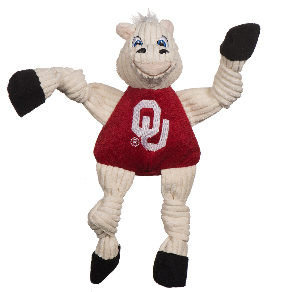 Ncaa University of Oklahoma Sooner Knottie Plush Dog Toy