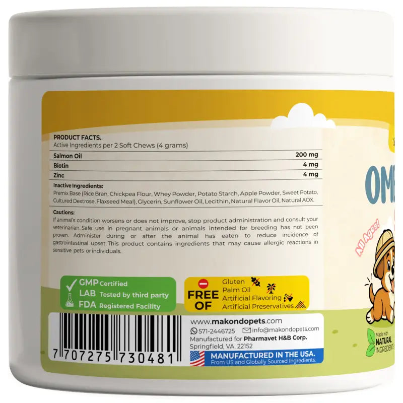 Omega 3 for Dogs - Salmon Oil - 120 Soft Chews – alternate view 10