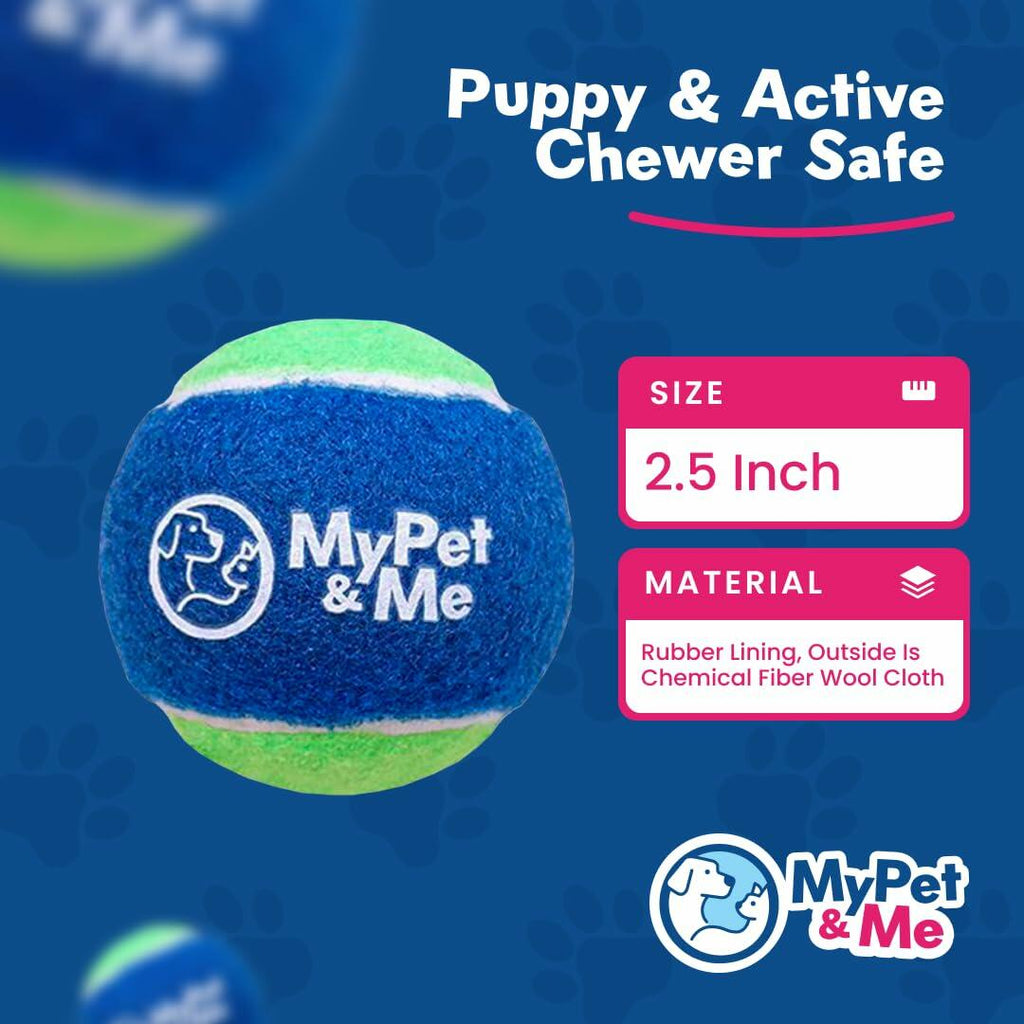 My Pet & Me Dog Tennis Balls 2.5-Inch Soft & Lightweight, 4-Pack – photo 5 of 8