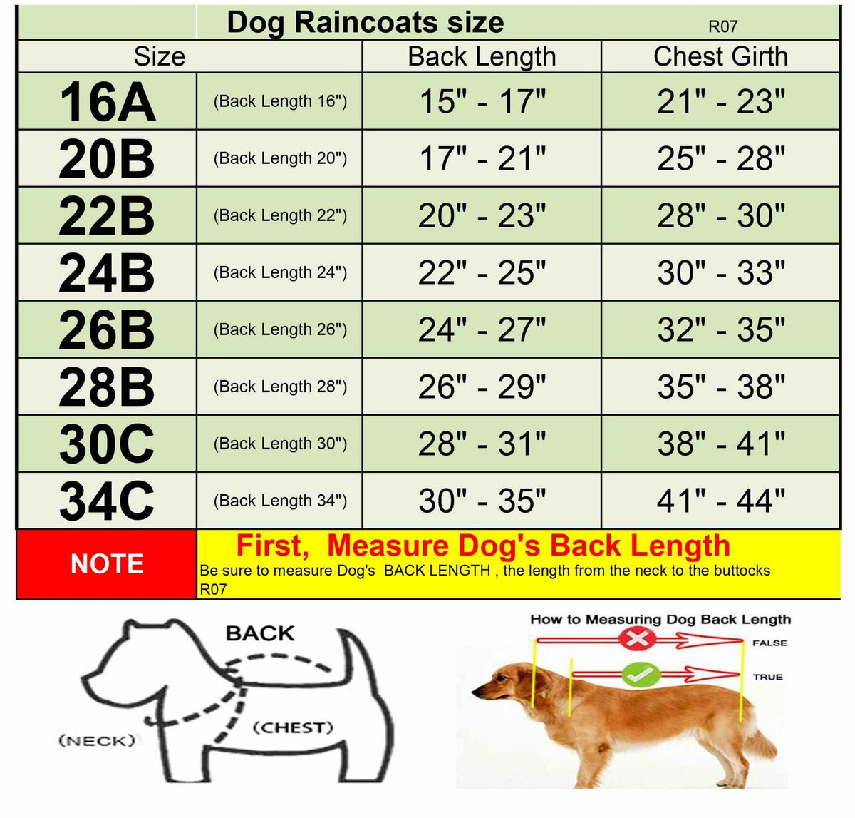 HAPEE Dog Raincoat Reflective Hooded Poncho, Yellow, Size 20 in – photo 2 of 7