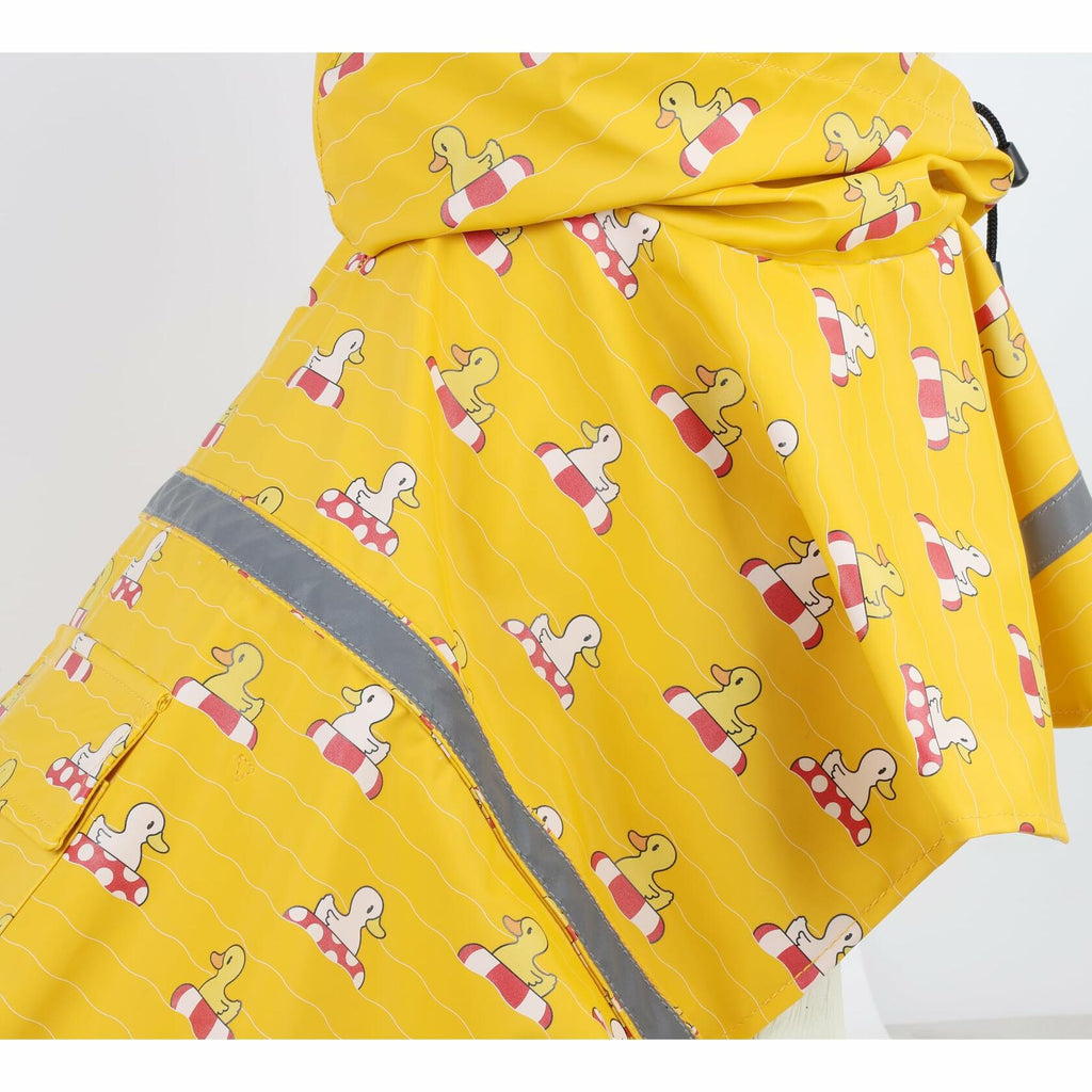HAPEE Dog Raincoat Reflective Hooded Poncho, Yellow, Size 20 in – photo 4 of 7