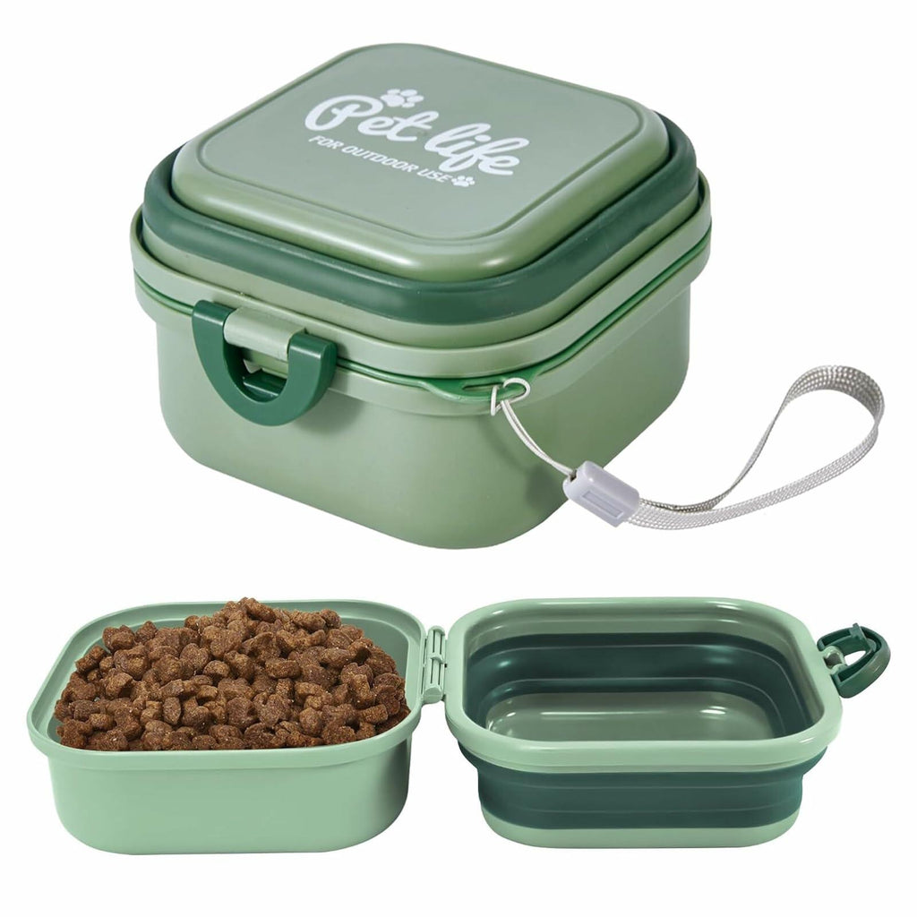 Collapsible Dog Bowl with Lid 2-in-1 Travel Food & Water Bowl, 60 oz – photo 2 of 8