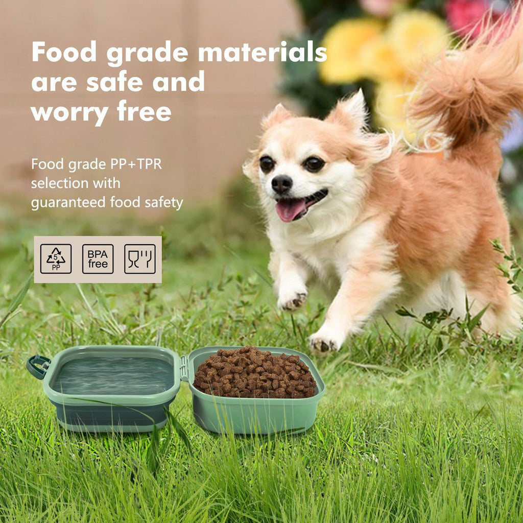 Collapsible Dog Bowl with Lid 2-in-1 Travel Food & Water Bowl, 60 oz – photo 7 of 8