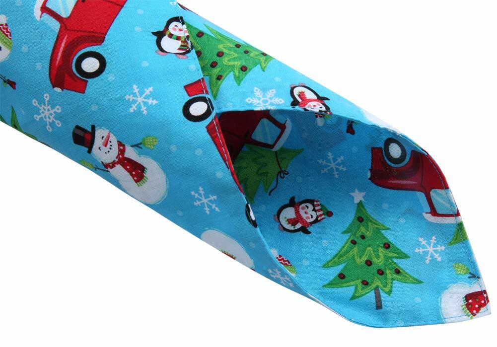 KZHAREEN Christmas Dog Bandanas Reversible Cotton, 4-Pack, Large – photo 4 of 5