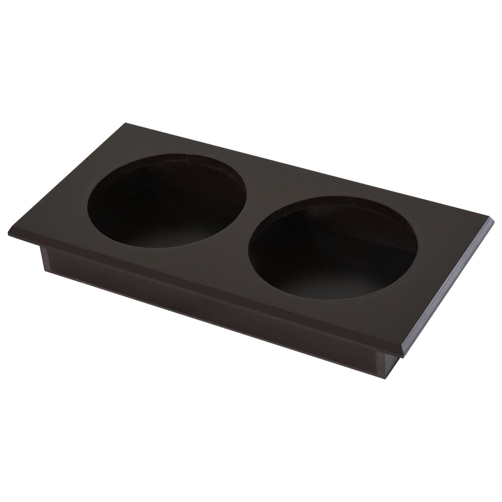 PawHut Raised Dog Feeding Station with Storage & 2 Stainless Steel Bowls – Dark Brown – alternate view 9